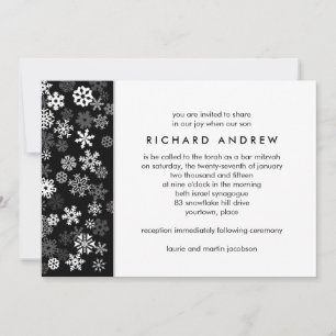 Invitation Bord de neige 2 Bar Mitzvah