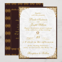 Bordure Or Glamor Luxe & Mariage Fleur Nordique