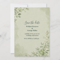 Botanique de mariage en lin sauge rustique