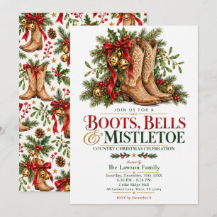 Invitation Botte Cloche & Noël de Country au Gui
