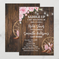 Bottes de cowgirl occidentales roses selles vers l