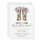 Bottes florales de vache Saint-Vache Mariage Coupl