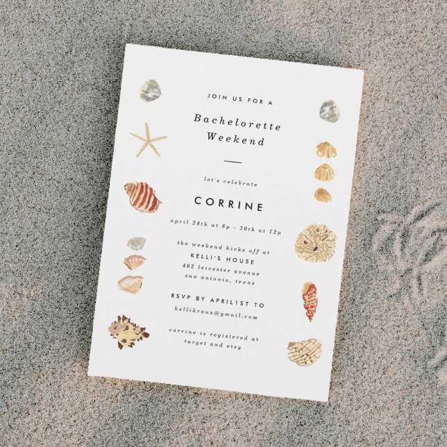 Invitation Bouches d'aquarelle moderne Bachelorette Party (Créateur téléchargé)