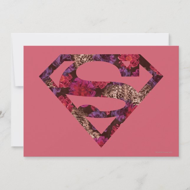 Invitation Bouclier S rose Floral (Devant)