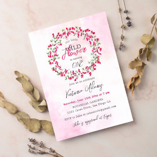 Invitation Bougainvillea Anniversaire de la Forêt Tropicale S