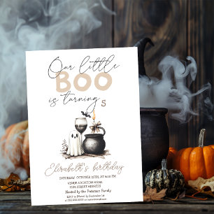 Invitation Bougie en verre fantôme Halloween