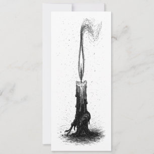Invitation Bougie Fondue • Flamme d'Encre Hantée