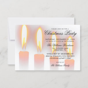 Invitation Bougies de Noël