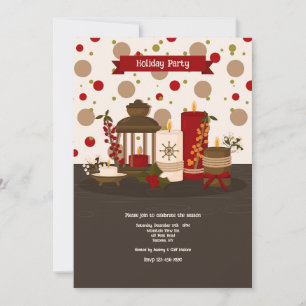Invitation Bougies de vacances
