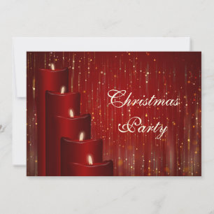 Invitation Bougies et étincelles de Noël
