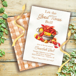 Invitation Bouillabaisse de fruits de mer d'écrevisses