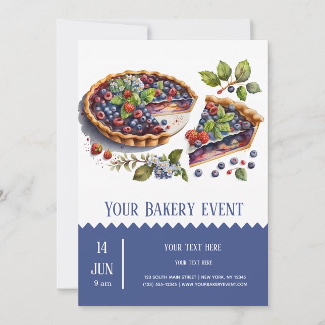Invitation Boulangerie (Devant)