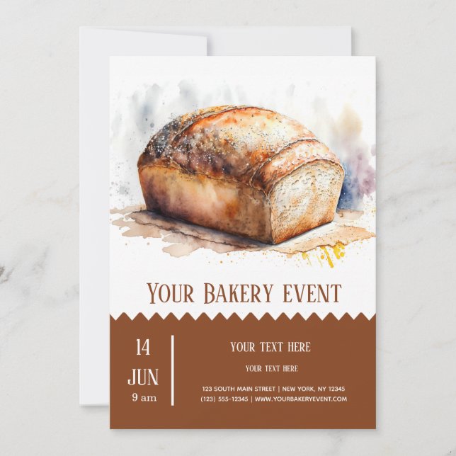 Invitation Boulangerie (Devant)