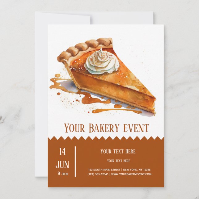 Invitation Boulangerie (Devant)