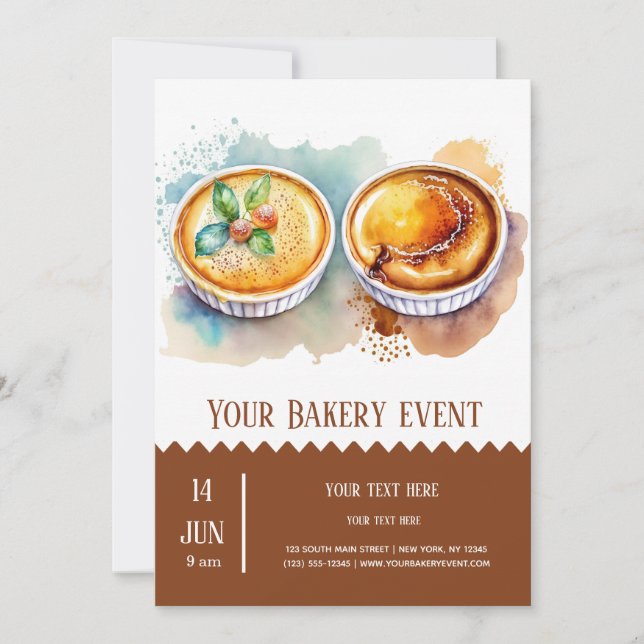 Invitation Boulangerie (Devant)