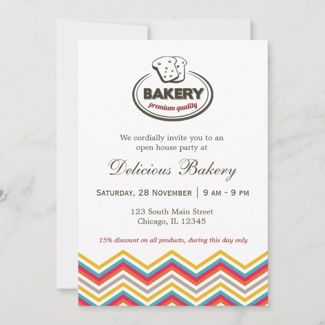 Invitation Boulangerie (Devant)