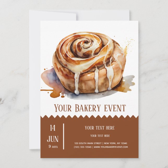 Invitation Boulangerie (Devant)
