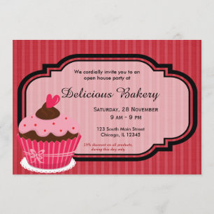Invitation Boulangerie Cupcake