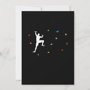 Invitation Boulder Wall Boulder Hall Climber Cadeau