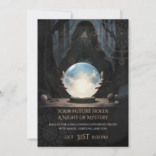 Invitation Boule de cristal mystique diseuse de bonne aventur