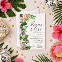 Boule de Disco Tropicale pour Baby Shower