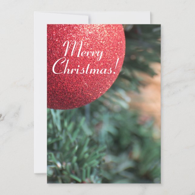 Invitation Boule de Noël (Devant)