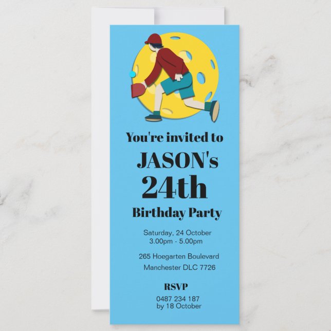 Invitation Boule de pique (Devant)