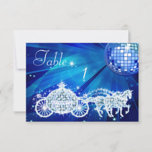 Invitation Boule Disco, Princess Coach & Chevaux Double Face