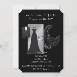 Invitation Boule Masquerade