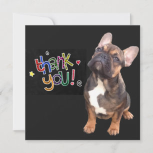 Invitation Bouledogue français Thanks French Bulldog