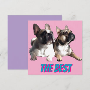 Invitation Bouledogues français French Bulldog le meilleur