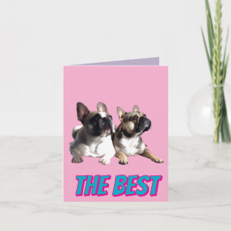 Invitation Bouledogues français French Bulldog le meilleur