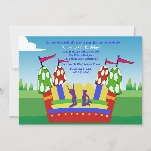 Invitation Bounce House (Devant)