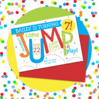 Bounce House Jump Boy Fête d'anniversaire Primaire