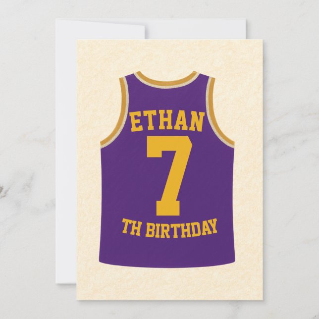 Invitation 🏀 Bounce into the best birthday ever! 🎉 (Devant)