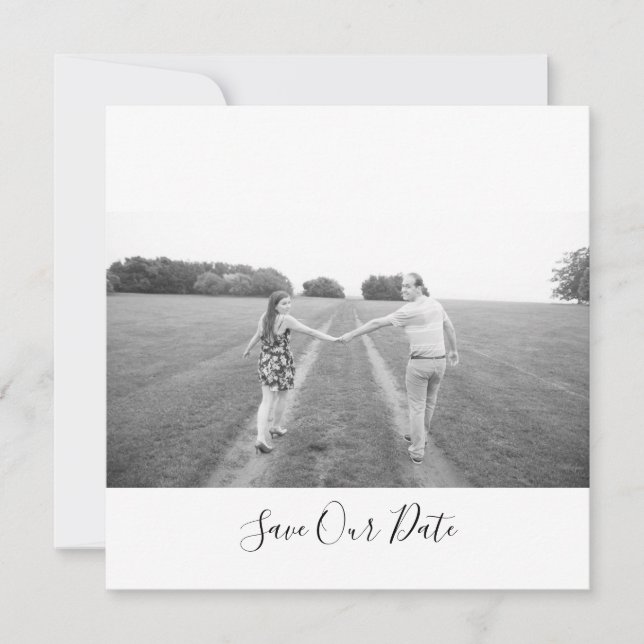 Invitation Bouquet Bleu turquoise Suite Mariage Enregistrer L (Devant)