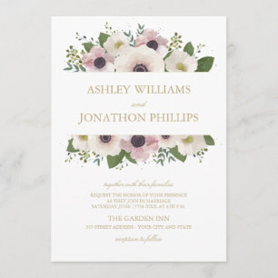 Invitation Bouquet Blush Anemone