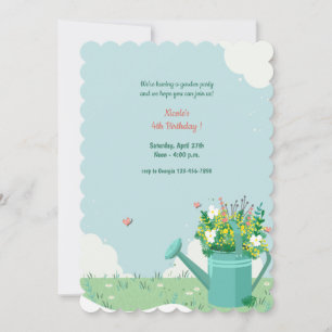 Invitation Bouquet d'arrosage