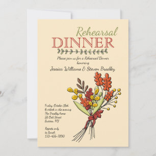 Invitation Bouquet d'Automne