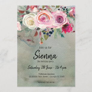 Invitation Bouquet de fleurs pour toutes les occasions