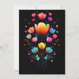 Invitation Bouquet de fleurs sauvages surnaturelles