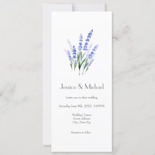 Invitation Bouquet de lavande aquarelle