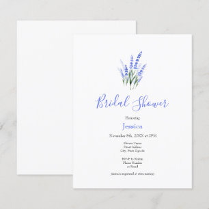 Invitation Bouquet de lavande aquarelle