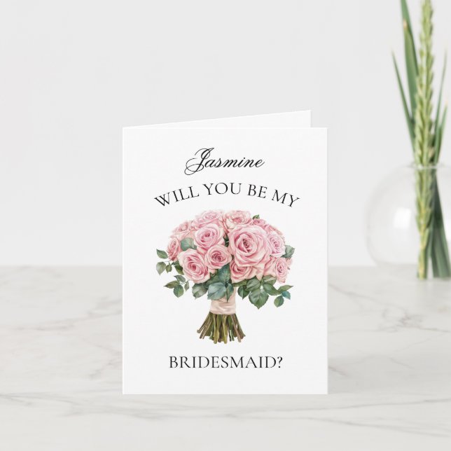 Invitation Bouquet de Roses Roses Roses Roses Roses Roses Ros (Devant)