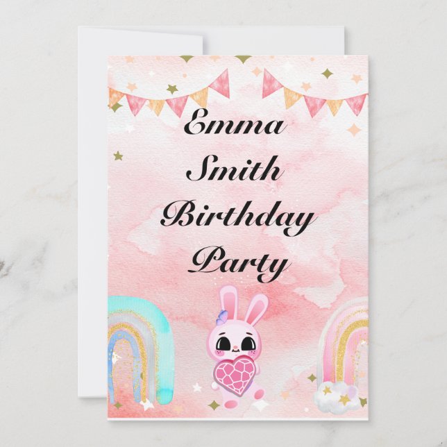 Invitation Bouquet floral blooming garden (Devant)