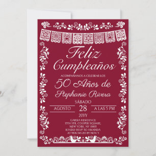 Invitation Bourgogne Joyeux Anniversaire 50e Anniversaire