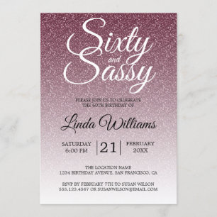 Invitation Bourgogne Parties scintillant Ombre 60 et Sassy 60