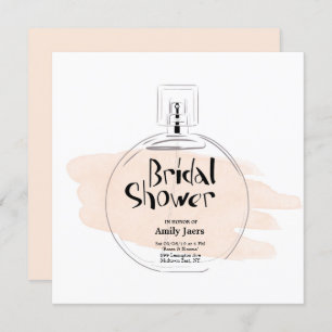 Invitation Bouteille de parfum Fête de l'mariée
