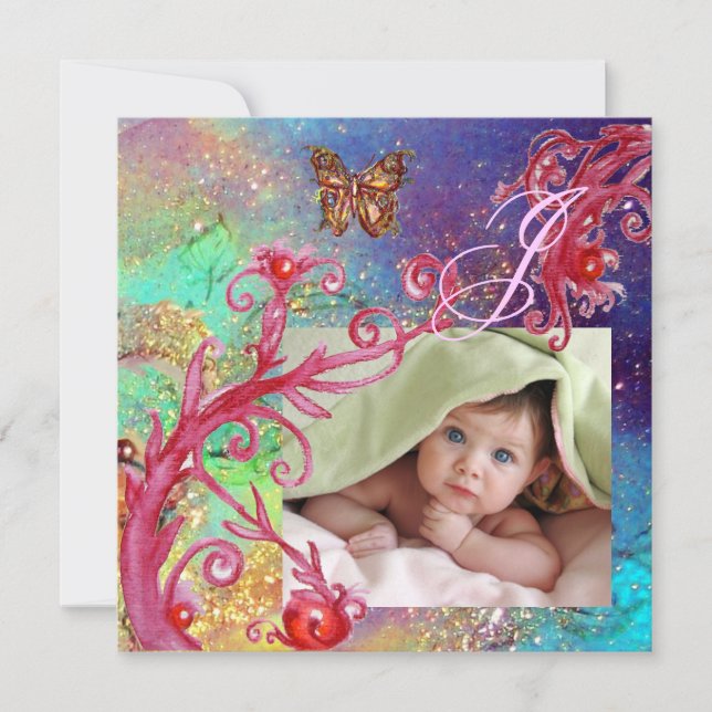 Invitation BOUTEILLE EN BLEU, BÉBÉ GARÇON DOUCHE Modèle photo (Devant)