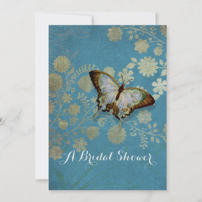 Invitation Bouteilles d'aquarelle avec motif floral moderne (Devant)